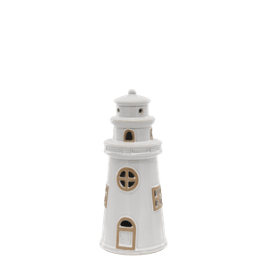 Hovedbilde Fyrt&aring;rn m. LED. H22 cm creme