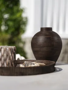 Hovedbilde Halvor Bakke Lesotho krukke mangotre Brun rund ...