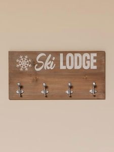 Hovedbilde Skilogde knaggrekke med 4 knagger