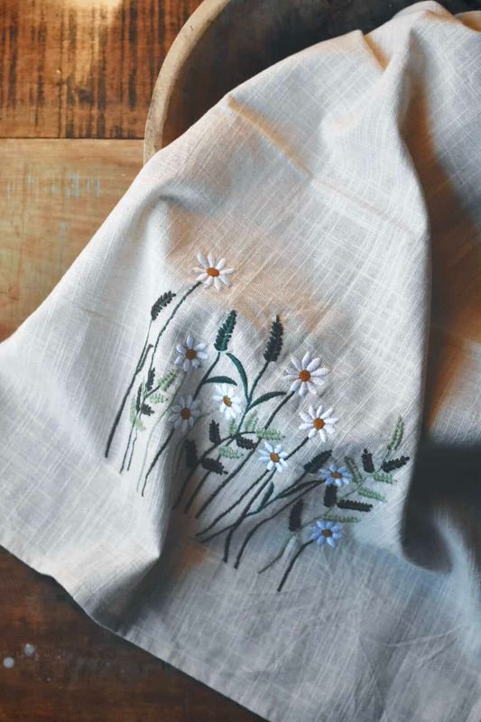 Trend Design Kjøkkenhåndkle Margeritter 50x70