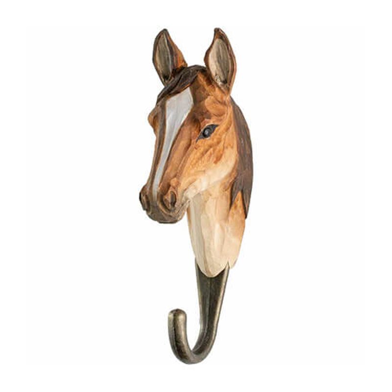 Håndspikket knagg. Hest