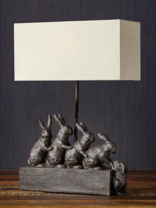 Hovedbilde Bordlampe Kaninfamilie